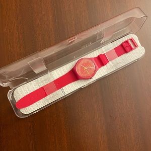 Vintage pink swatch Watch